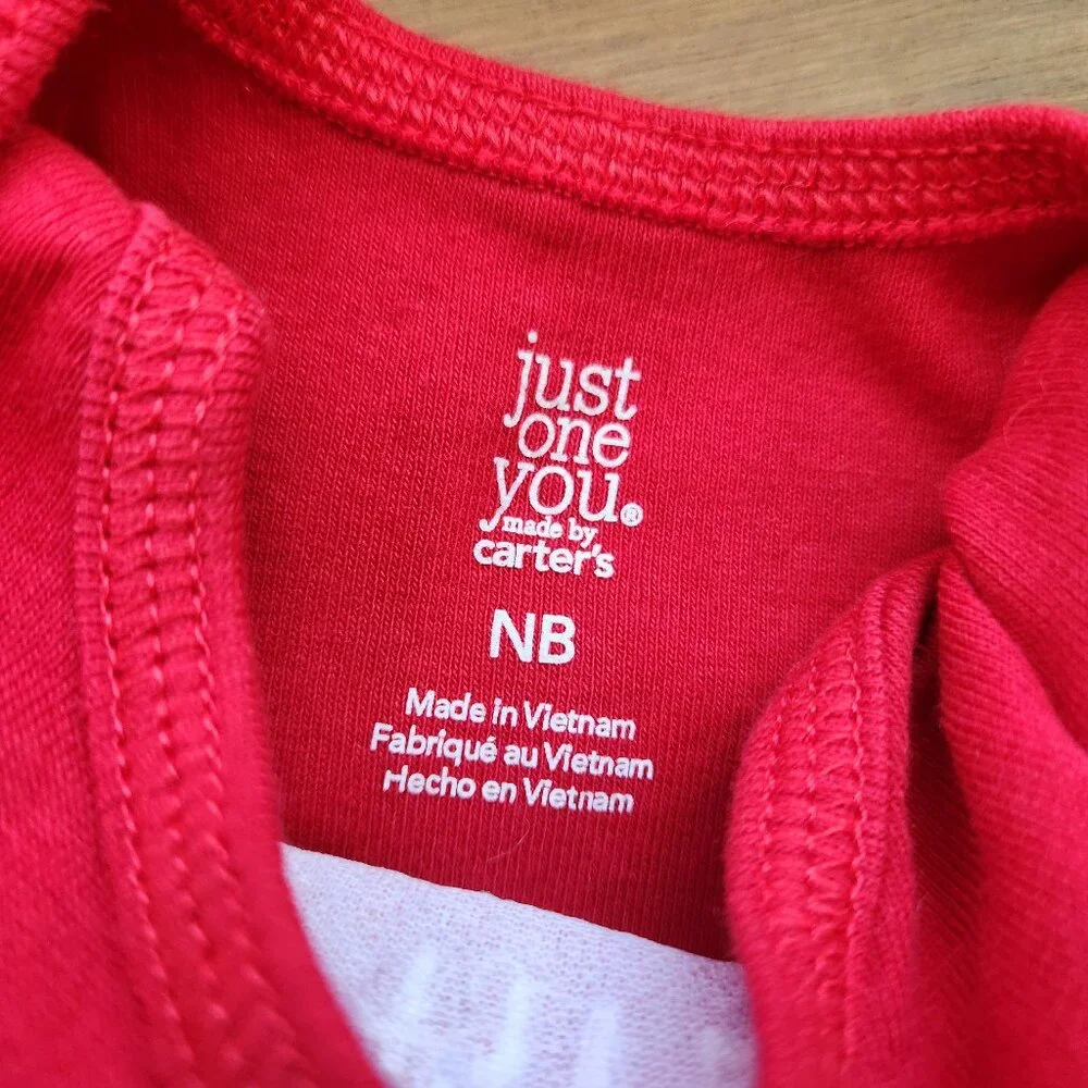 First Christmas Red Onsies, Twins , size NB - Picture 3 of 3